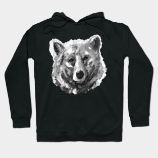 Bear Lover Black and White Hoodie